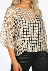 Laser Cut Crochet Top