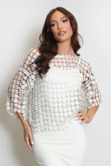 Laser Cut Crochet Top