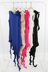 Corsage Frill Mini Dress