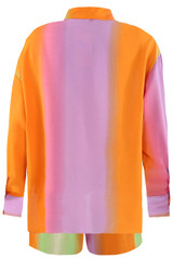 Ombre Blouse And Shorts Set