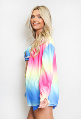 Tie Dye Print Three Piece Set