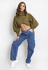 Cropped Cargo Jacket