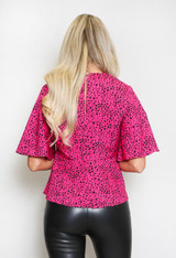 Leopard Print Kimono Tops