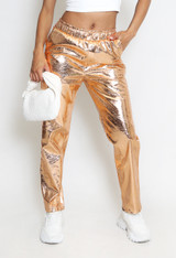 Elasticated Waist Metallic Trouser