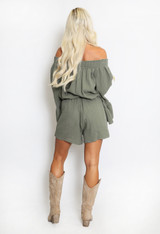 Cheesecloth Bardot Playsuit