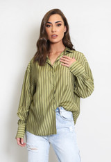 Striped Long Sleeve Blouse