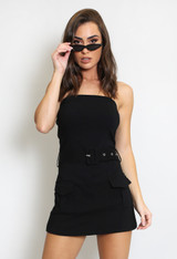 Belted Cargo Pocketed Playsuit