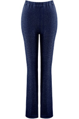 Lurex Waist Wide Leg Trouser
