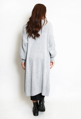 Cable Knit Maxi Cardigan