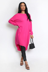 Fine Knit Oversized Jumper Dress