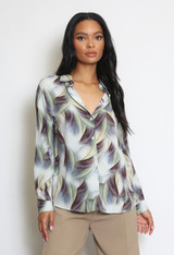 Printed Tailored Blouse 