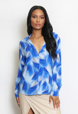 Printed Tailored Blouse 