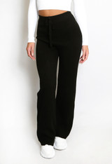 Fine Knit Wide Leg Trouser