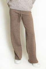 Fine Knit Wide Leg Trouser