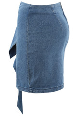 Corsage Denim Mini Skirt