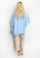 Pearl Button Oversized Cardigan