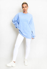 Acid Wash Plain Sweatshirt