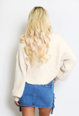 Mohair Knit High Neck Jumper