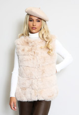 Faux Fur Panelled Gilet