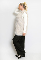 Faux Fur V Neck Gilet