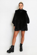 Faux Fur V Neck Gilet