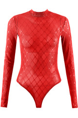 Lattice Sheer Bodysuit