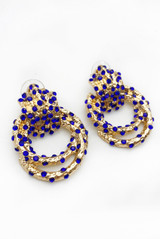 Chunky Embellished Door Knocker Earrings