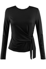 Long Sleeve Side Tie Tops