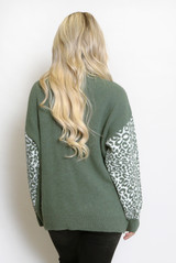 Sequin Tiger Motif Jumper