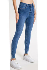 Distressed Ankle Super Skinny Jeans