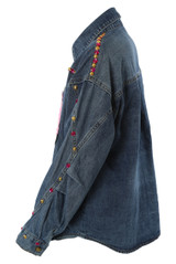 Sequin Embellished Denim Shacket