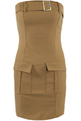 Belted Cargo Mini Dress