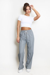 Wide Leg Casual Trouser