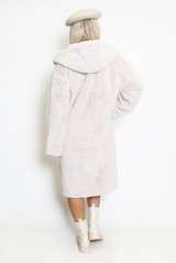 Super Soft Faux Fur Hooded Coat