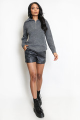 Soft Knit Half Zip Jumper