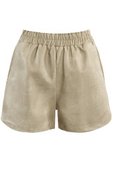 Elasticated Waist PU Shorts