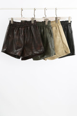 Elasticated Waist PU Shorts