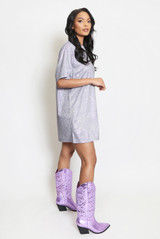 Glitter T-Shirt Dress