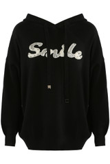 Smile Embellished Hoodie