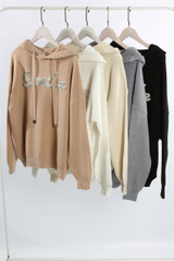 Smile Embellished Hoodie