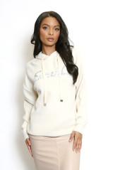 Smile Embellished Hoodie