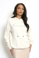 Smile Embellished Hoodie