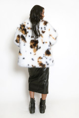 Animal Print Faux Fur Coat