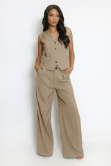 Tailored Wide Leg Trouser