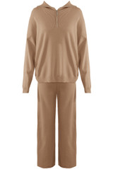 Half Zip Jumper And Wide Leg Trouser Set