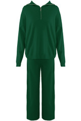 Half Zip Jumper And Wide Leg Trouser Set