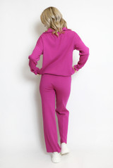 Half Zip Jumper And Wide Leg Trouser Set