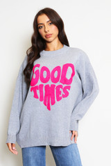 Good Times Slogan Jumper