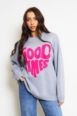 Good Times Slogan Jumper