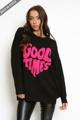 Good Times Slogan Jumper